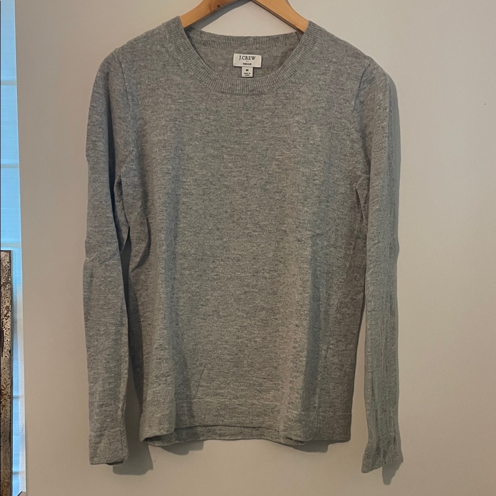 J. Crew Women’s Light Gray Crewneck Sweater
